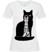 Women's T-shirt The Cat of Mordor White фото