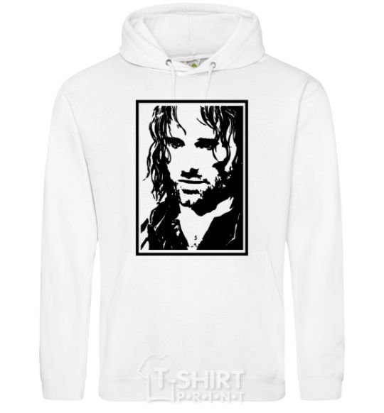 Men`s hoodie Aragorn White фото