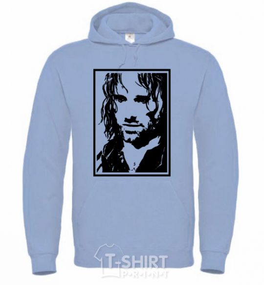 Men`s hoodie Aragorn sky-blue фото