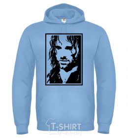 Men`s hoodie Aragorn sky-blue фото