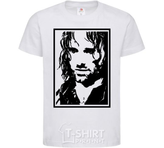 Kids T-shirt Aragorn White фото