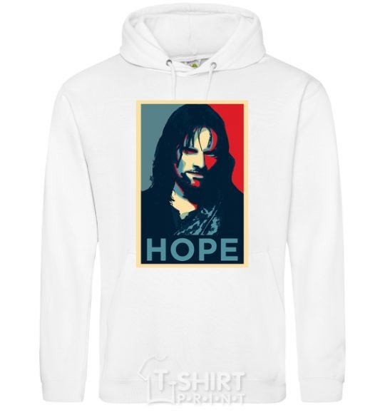 Men`s hoodie Hope Aragorn White фото