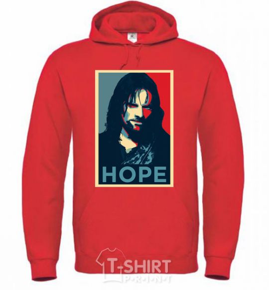 Men`s hoodie Hope Aragorn bright-red фото