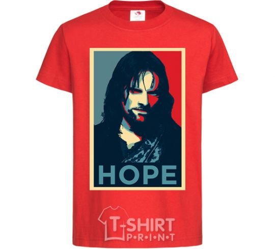 Kids T-shirt Hope Aragorn red фото