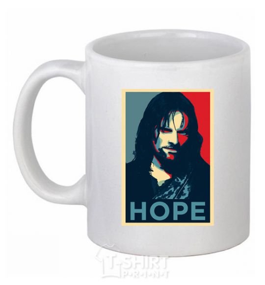 Ceramic mug Hope Aragorn White фото