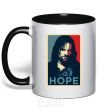 Mug with a colored handle Hope Aragorn black фото