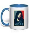 Mug with a colored handle Hope Aragorn royal-blue фото