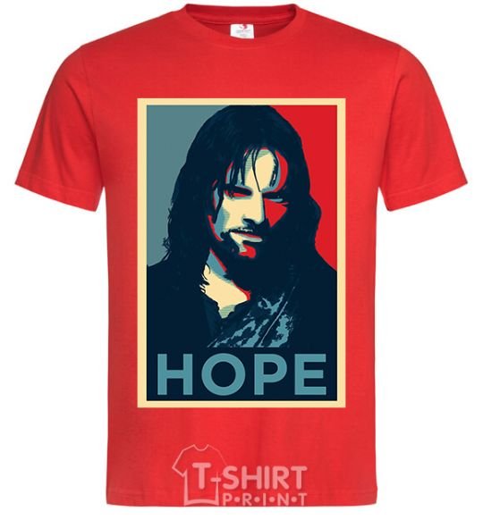 Men's T-Shirt Hope Aragorn red фото