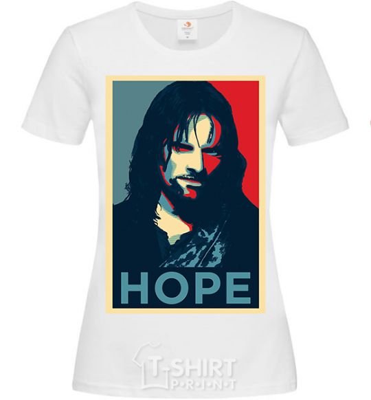 Women's T-shirt Hope Aragorn White фото