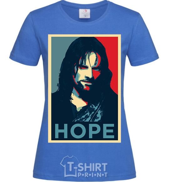 Women's T-shirt Hope Aragorn royal-blue фото