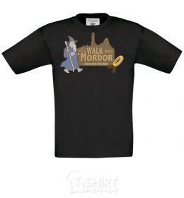 Kids T-shirt Walk into Mordor race for the ring black фото