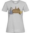 Women's T-shirt Walk into Mordor race for the ring grey фото