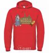 Men`s hoodie Walk into Mordor race for the ring bright-red фото