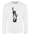 Sweatshirt Statue of Liberty bw White фото