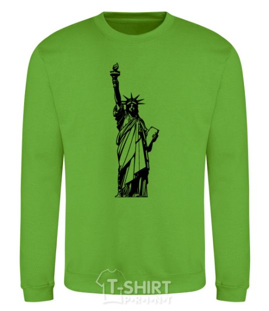Sweatshirt Statue of Liberty bw orchid-green фото