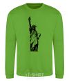 Sweatshirt Statue of Liberty bw orchid-green фото