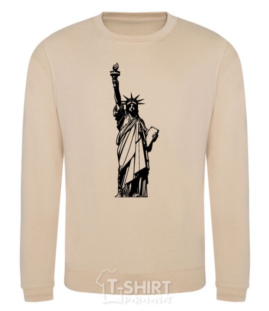 Sweatshirt Statue of Liberty bw sand фото
