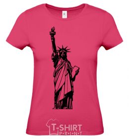 Women's T-shirt Statue of Liberty bw heliconia фото