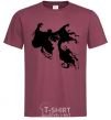 Men's T-Shirt Dementor burgundy фото