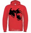 Men`s hoodie Dementor bright-red фото