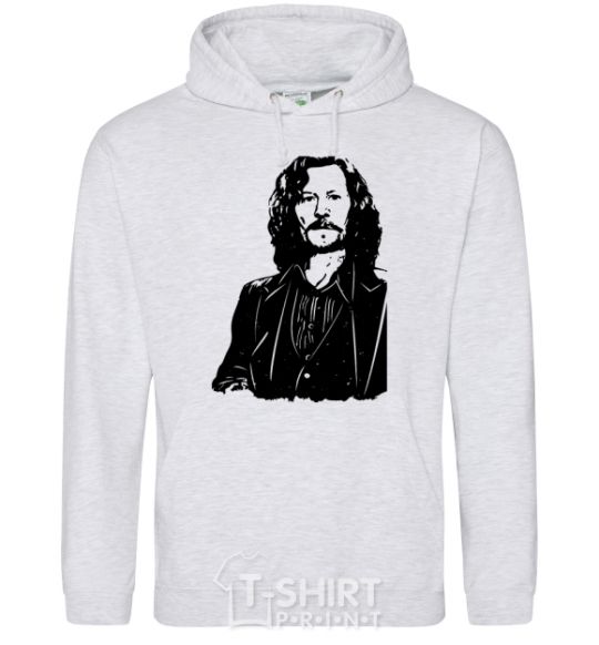 Men`s hoodie Sirius Black sport-grey фото