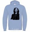 Men`s hoodie Sirius Black sky-blue фото
