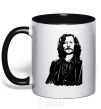 Mug with a colored handle Sirius Black black фото