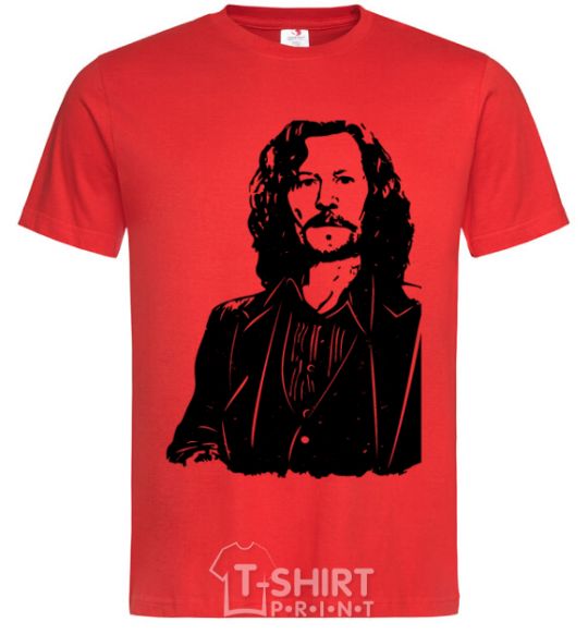 Men's T-Shirt Sirius Black red фото