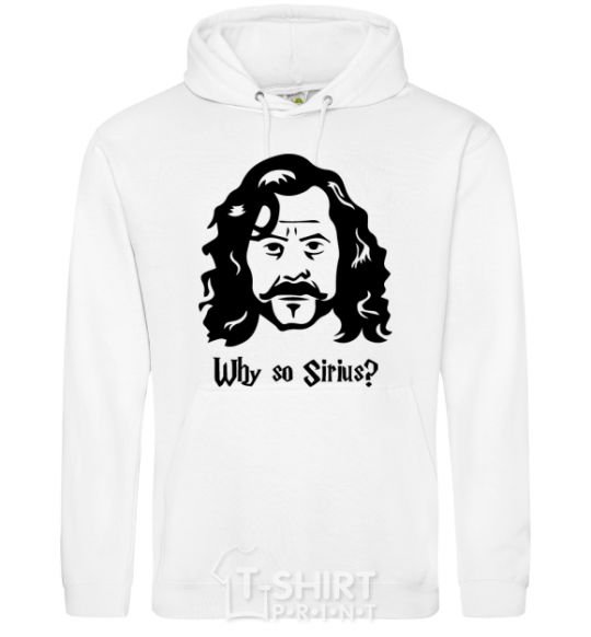 Men`s hoodie Why so Sirius White фото