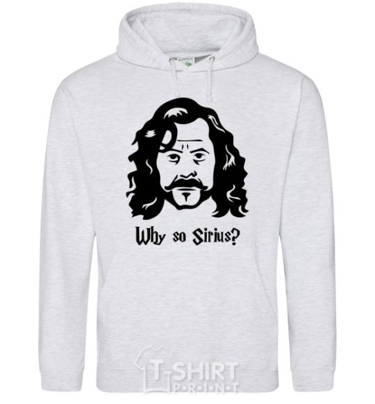 Men`s hoodie Why so Sirius sport-grey фото