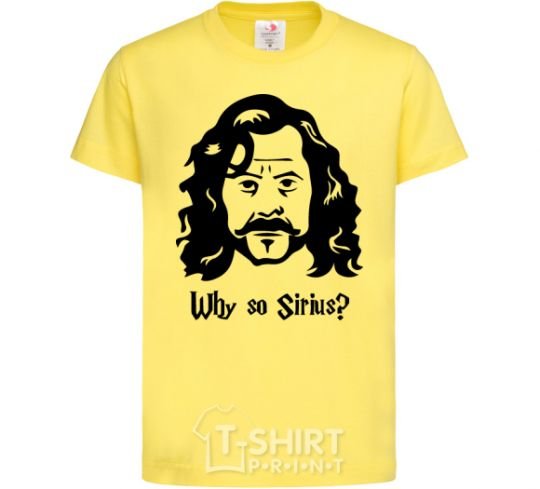 Kids T-shirt Why so Sirius cornsilk фото