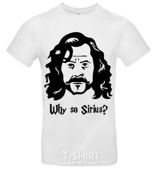 Мужская футболка Why so Sirius Белый фото