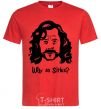 Мужская футболка Why so Sirius Красный фото
