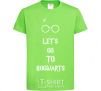 Kids T-shirt Let's go to Hogwarts orchid-green фото