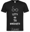 Men's T-Shirt Let's go to Hogwarts black фото