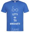 Men's T-Shirt Let's go to Hogwarts royal-blue фото