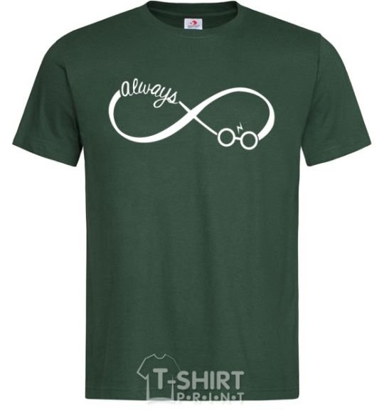 Мужская футболка Potter always Темно-зеленый фото
