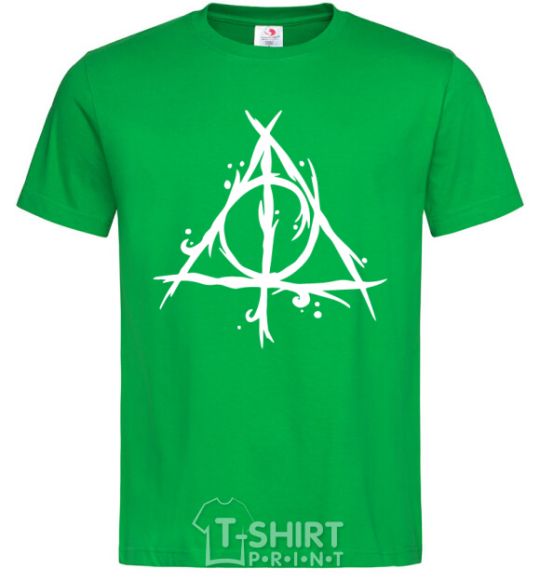 Men's T-Shirt Deathly Hallows symbol kelly-green фото