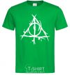 Мужская футболка Deathly Hallows symbol Зеленый фото