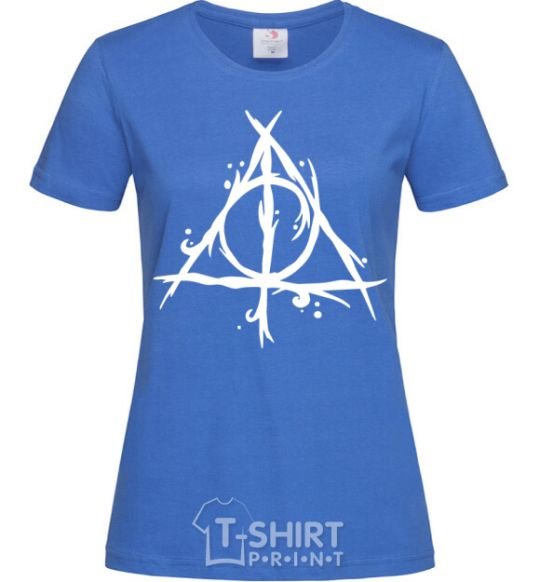 Женская футболка Deathly Hallows symbol Ярко-синий фото