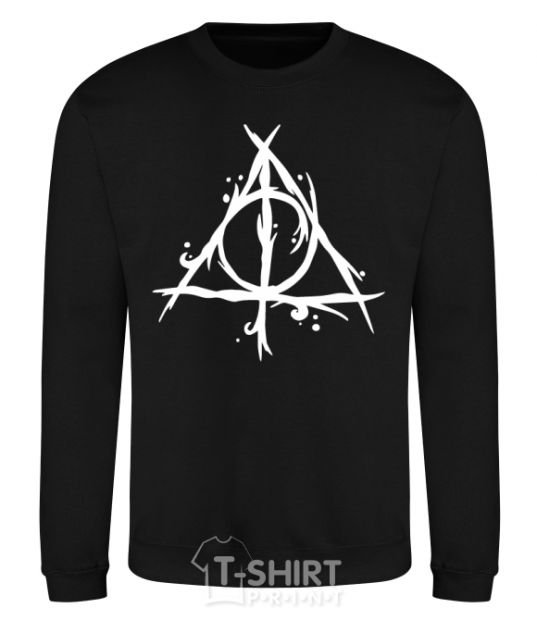 Sweatshirt Deathly Hallows symbol black фото