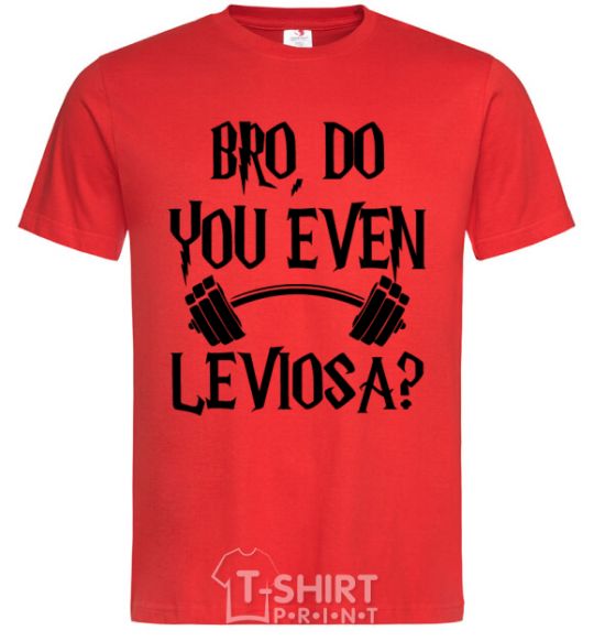 Men's T-Shirt Do you even Leviosa red фото