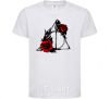 Kids T-shirt Deadly relics with flowers White фото