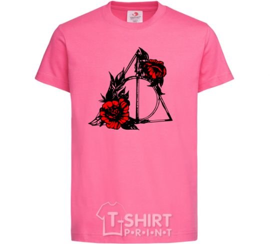 Kids T-shirt Deadly relics with flowers heliconia фото