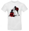 Men's T-Shirt Deadly relics with flowers White фото