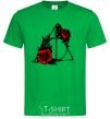 Men's T-Shirt Deadly relics with flowers kelly-green фото