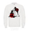 Sweatshirt Deadly relics with flowers White фото