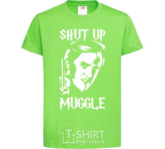 Kids T-shirt Shut up Muggle orchid-green фото