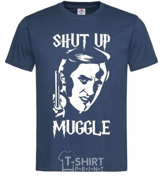 Men's T-Shirt Shut up Muggle navy-blue фото