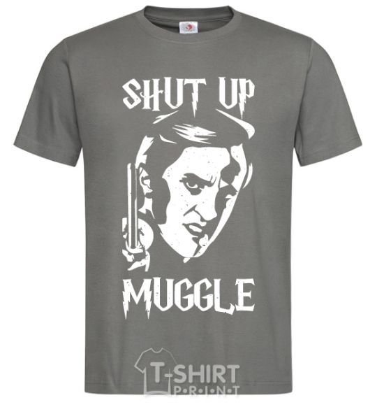 Men's T-Shirt Shut up Muggle dark-grey фото